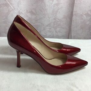 Joan & David Glossy Red Heels